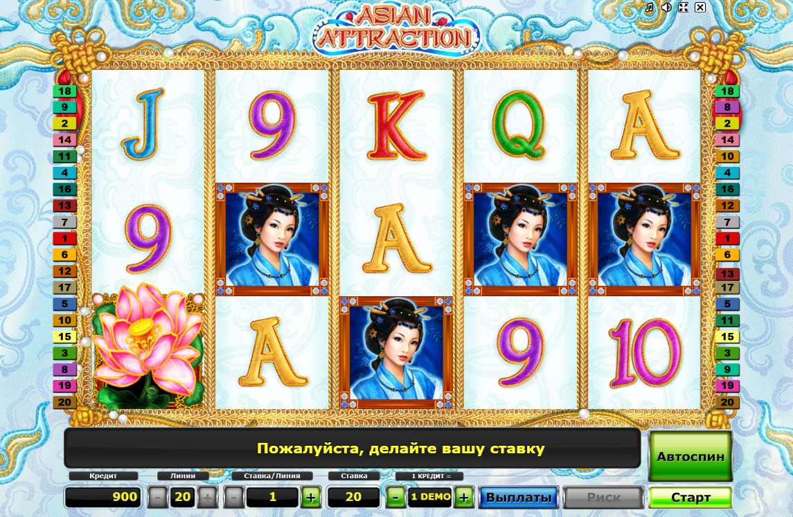 Изображение автомата Asian Attraction