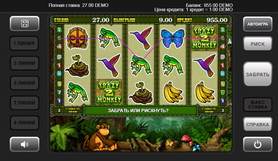 Изображение автомата Crazy Monkey 2