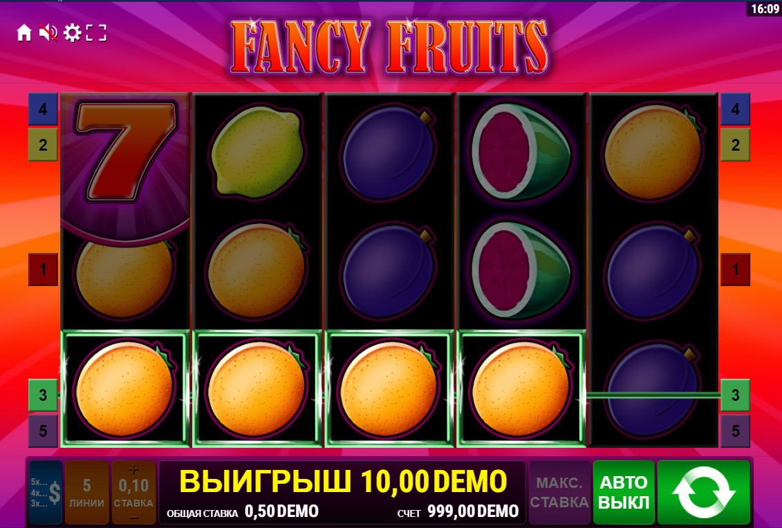 Изображение игрового автомата Fancy Fruits